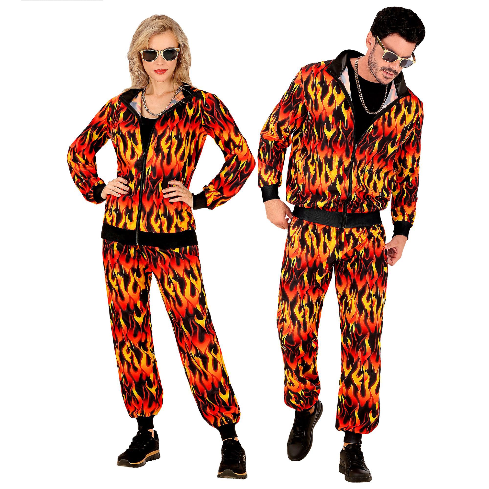 Heren - Gabber - Cosplay - Widmann - Met glitter - Carnavalspakken